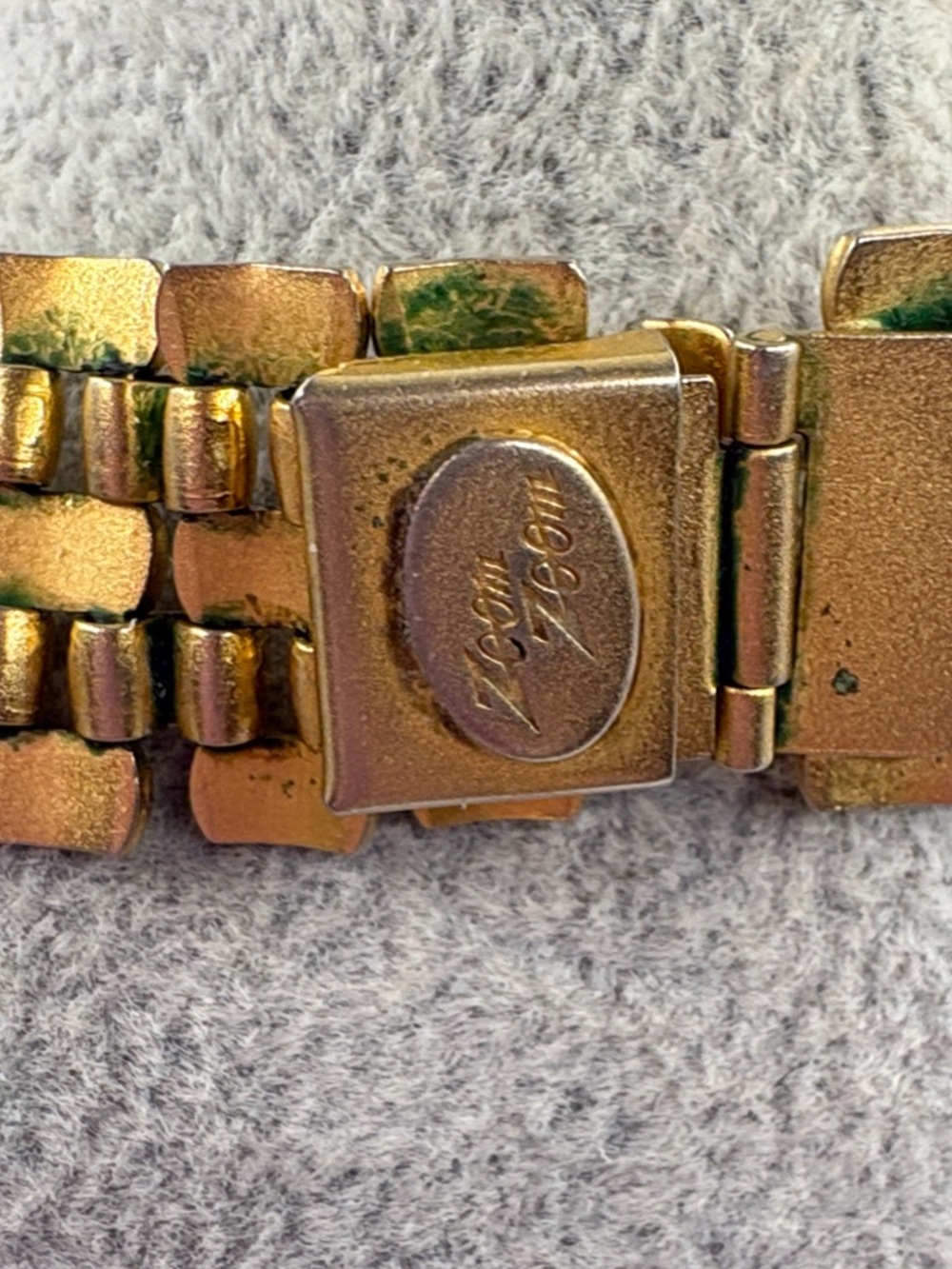 Vintage French Gold-Tone 1970’s Multi-Row Medallion Necklace by Zoom Zoom 16” - Picture 5 of 11